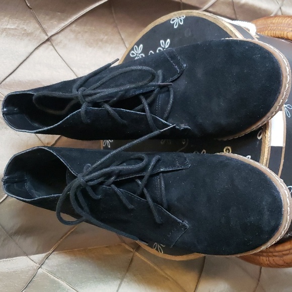 VGUC- Franco Sarto ‘Acquire’ Suede Wedge Heeled Ankle Boots - Picture 10 of 10